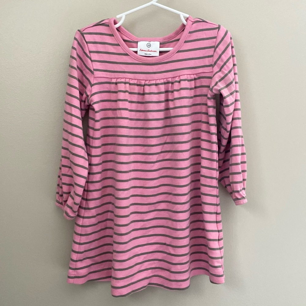 Hanna Andersson striped long sleeve dress